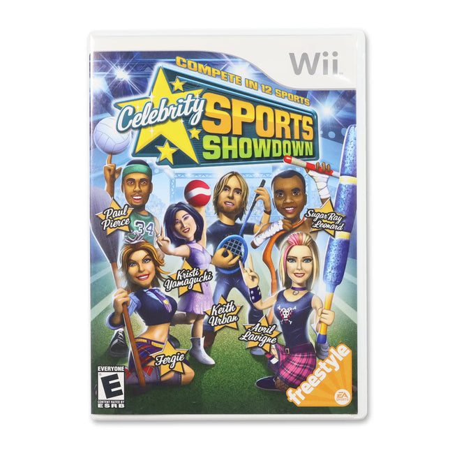 Celebrity Sports Showdown for Nintendo Wii - Case front cover - Complete in box or case and game.