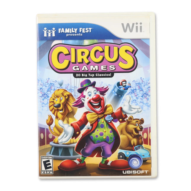 Circus Games for Nintendo Wii - Case front cover - Complete in box or case and game.