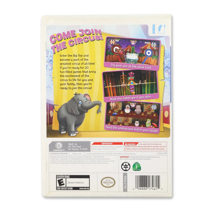 Circus Games for Nintendo Wii - Case back cover - Product gallery.