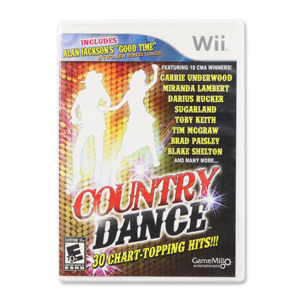 Country Dance for Nintendo Wii - Case front cover - Complete in box or case and game.