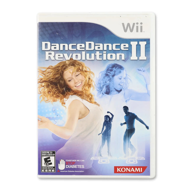 Dance Dance Revolution II for Nintendo Wii - Case front cover - Complete in box or case and game.