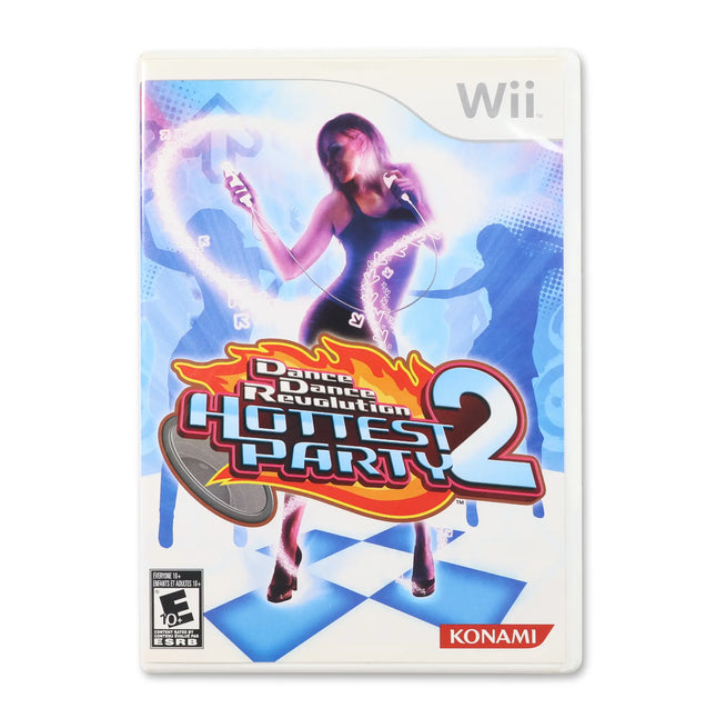 Dance Dance Revolution: Hottest Party 2 for Nintendo Wii - Case front cover - Complete in box or case and game.