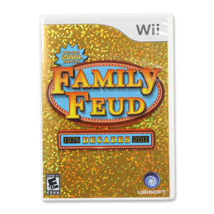 Family Feud Decades for Nintendo Wii - Case front cover - Complete in box or case and game.