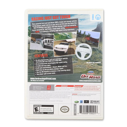 Ford Racing Off Road for Nintendo Wii - Case back cover - Product gallery.