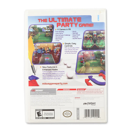 Game Party 2 for Nintendo Wii - Case back cover - Product gallery.