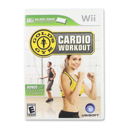 Gold's Gym Cardio Workout for Nintendo Wii - Case front cover - Complete in box or case and game.