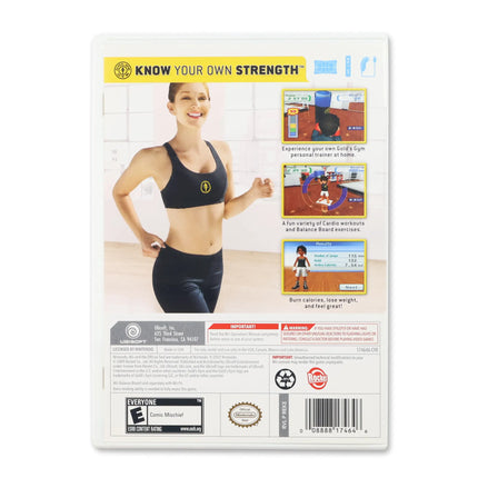 Gold's Gym Cardio Workout for Nintendo Wii - Case back cover - Product gallery.