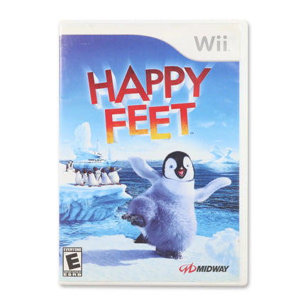 Happy Feet for Nintendo Wii - Case front cover - Complete in box or case and game.