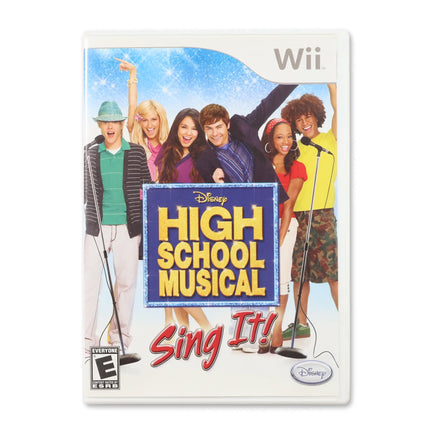 High School Musical Sing It for Nintendo Wii - Case front cover - Complete in box or case and game.