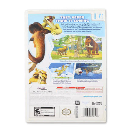 Ice Age 2 The Meltdown for Nintendo Wii - Case back cover - Product gallery.