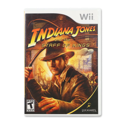 Indiana Jones and the Staff of Kings for Nintendo Wii - Case front cover - Complete in box or case and game.