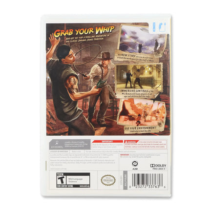 Indiana Jones and the Staff of Kings for Nintendo Wii - Case back cover - Product gallery.