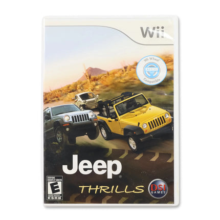 Jeep Thrills for Nintendo Wii - Case front cover - Complete in box or case and game.