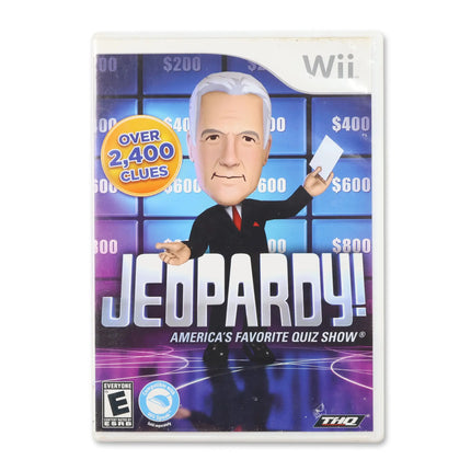 Jeopardy for Nintendo Wii - Case front cover - Complete in box or case and game.