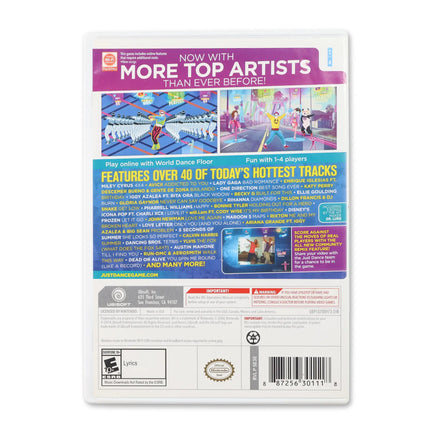 Just Dance 2015 for Nintendo Wii - Case back cover - Product gallery.