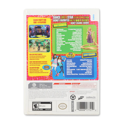 Just Dance Disney Party for Nintendo Wii - Case back cover - Product gallery.