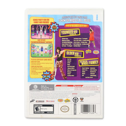 Just Dance Kids for Nintendo Wii - Case back cover - Product gallery.