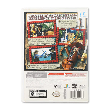 LEGO Pirates of the Caribbean: The Video Game for Nintendo Wii - Case back cover - Product gallery.