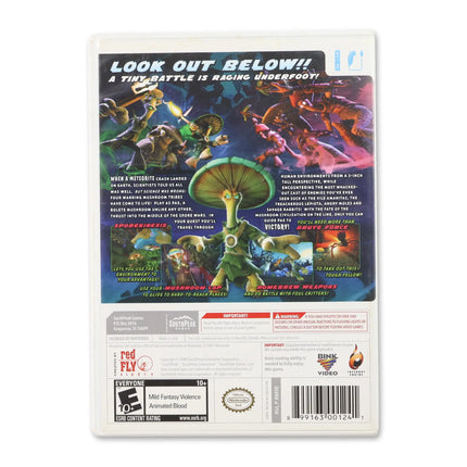 Mushroom Men The Spore Wars for Nintendo Wii - Case back cover - Product gallery.