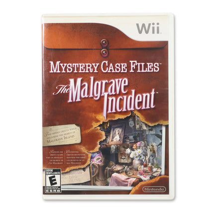 Mystery Case Files: The Malgrave Incident for Nintendo Wii - Case front cover - Complete in box or case and game.