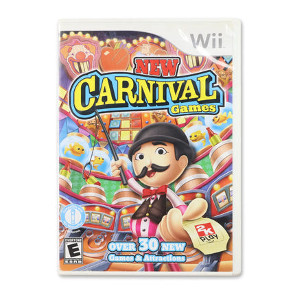 New Carnival Games for Nintendo Wii - Case front cover - Complete in box or case and game.