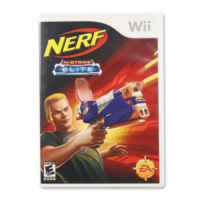 NERF N-Strike Elite for Nintendo Wii - Case front cover - Complete in box or case and game.