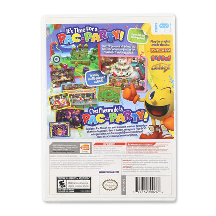 Pac-Man Party for Nintendo Wii - Case back cover - Product gallery.