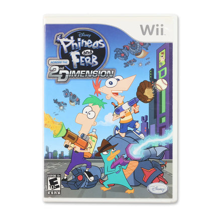 Phineas and Ferb: Across the 2nd Dimension for Nintendo Wii - Case front cover - Complete in box or case and game.