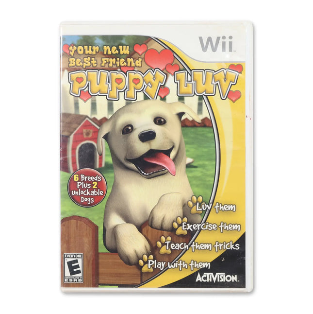 Puppy Luv for Nintendo Wii - Case front cover - Complete in box or case and game.