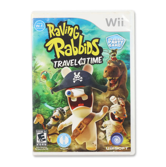 Raving Rabbids: Travel in Time for Nintendo Wii - Case front cover - Complete in box or case and game.