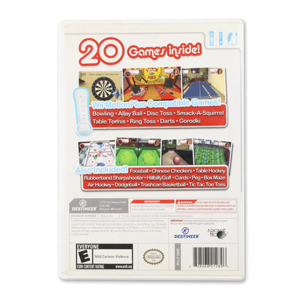 Rec Room Games for Nintendo Wii - Case back cover - Product gallery.