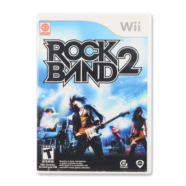 Rock Band 2 for Nintendo Wii - Case front cover - Complete in box or case and game.