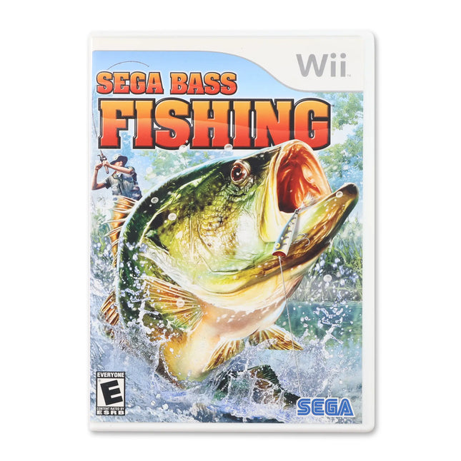 Sega Bass Fishing for Nintendo Wii - Case front cover - Complete in box or case and game.