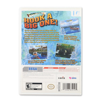 Sega Bass Fishing for Nintendo Wii - Case back cover - Product gallery.
