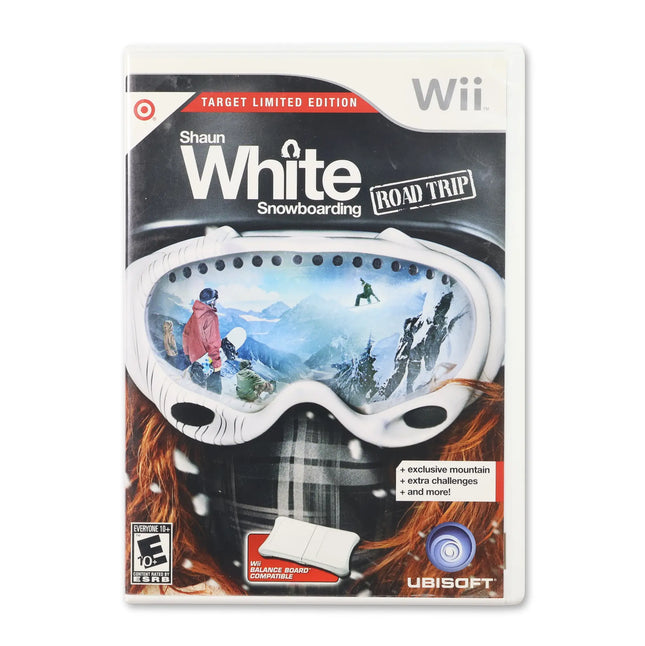 Shaun White Snowboarding Road Trip [Target Edition] for Nintendo Wii - Case front cover - Complete in box or case and game.