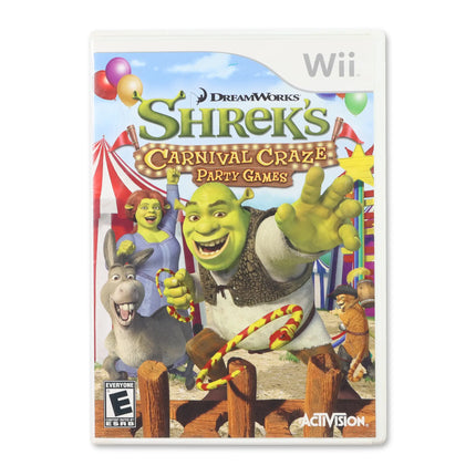Shrek's Carnival Craze for Nintendo Wii - Case front cover - Complete in box or case and game.