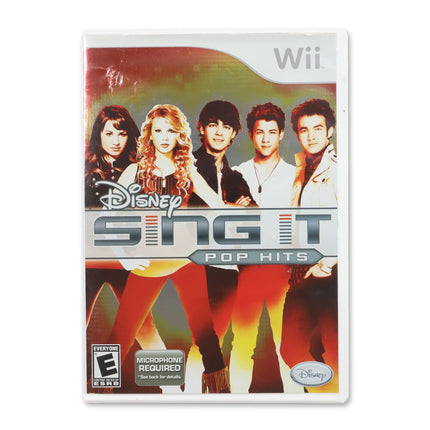 Disney Sing It: Pop Hits for Nintendo Wii - Case front cover - Complete in box or case and game.