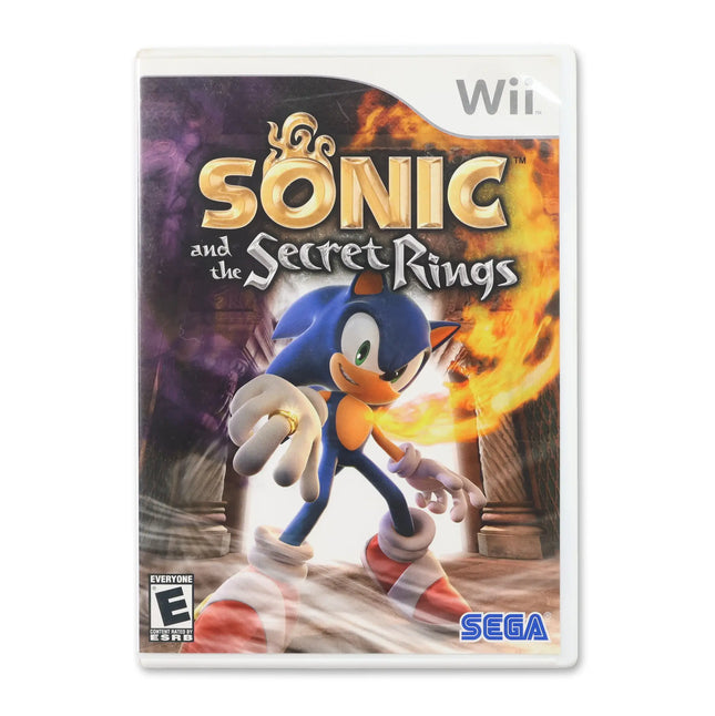 Sonic and the Secret Rings for Nintendo Wii - Case front cover - Complete in box or case and game.
