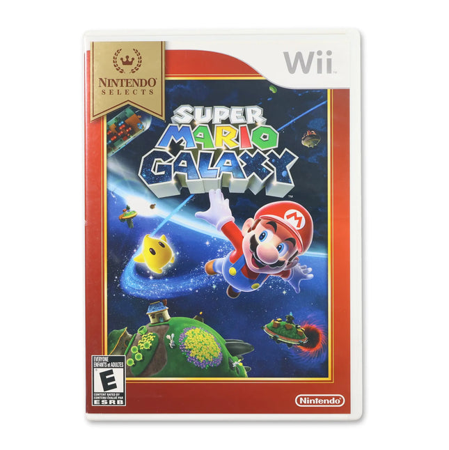 Super Mario Galaxy [Nintendo Selects] for Nintendo Wii - Case front cover - Complete in box or case and game.