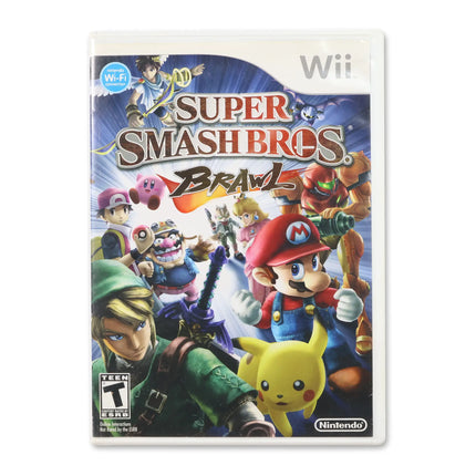 Super Smash Bros. Brawl for Nintendo Wii - Case front cover - Complete in box or case and game.