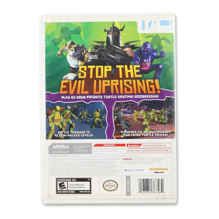Teenage Mutant Ninja Turtles for Nintendo Wii - Case back cover - Product gallery.