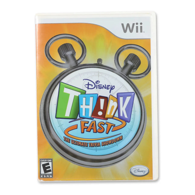 Think Fast for Nintendo Wii - Case front cover - Complete in box or case and game.