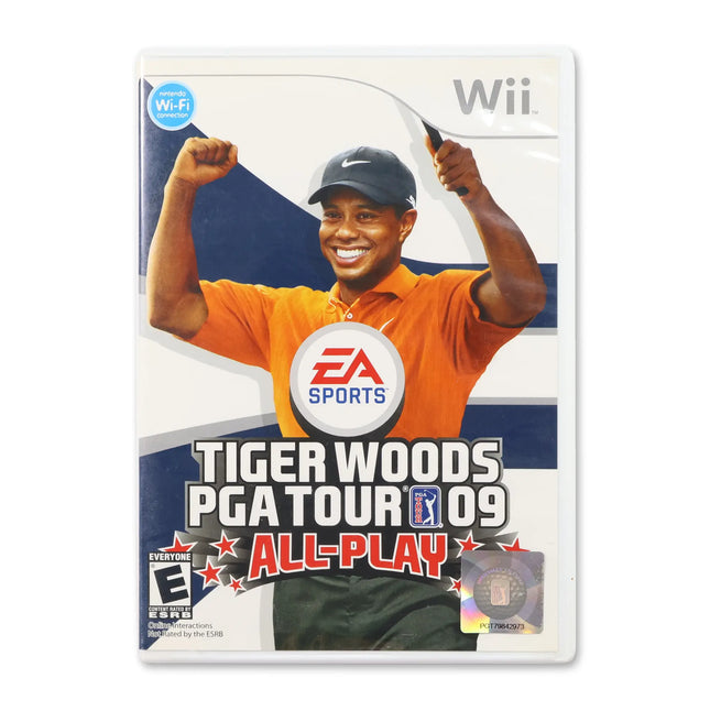 Tiger Woods 2009 All-Play for Nintendo Wii - Case front cover - Complete in box or case and game.