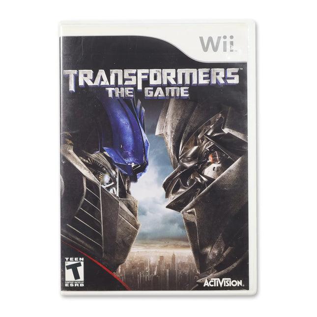Transformers: The Game for Nintendo Wii - Case front cover - Complete in box or case and game.