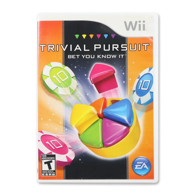 Trivial Pursuit: Bet You Know It for Nintendo Wii - Case front cover - Complete in box or case and game.