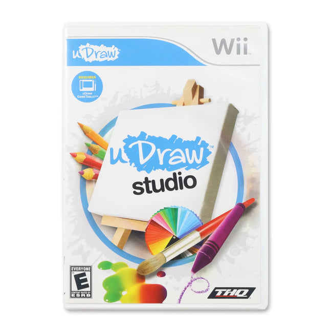 uDraw Studio for Nintendo Wii - Case front cover - Complete in box or case and game.