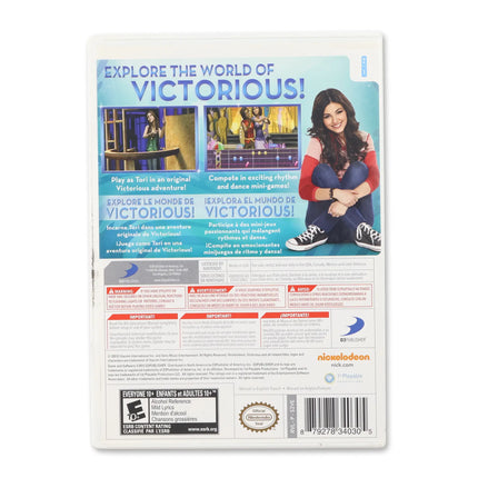 Victorious: Taking The Lead for Nintendo Wii - Case back cover - Product gallery.