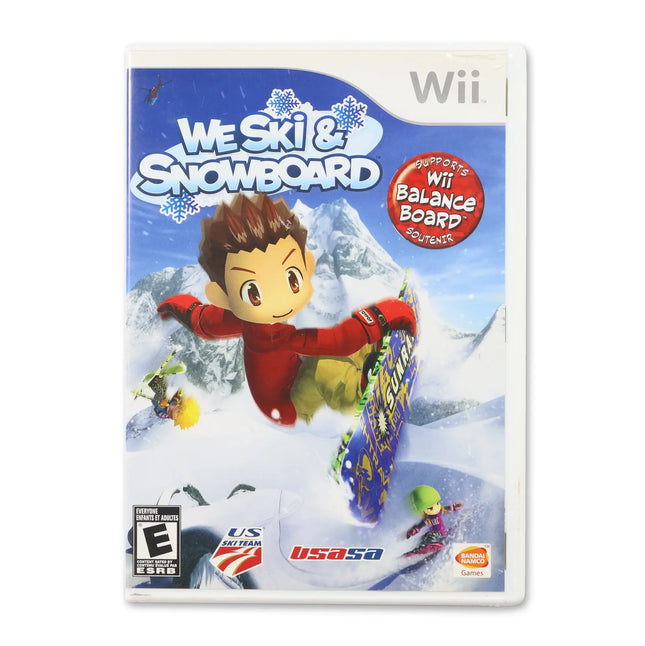 We Ski and Snowboard for Nintendo Wii - Case front cover - Complete in box or case and game.