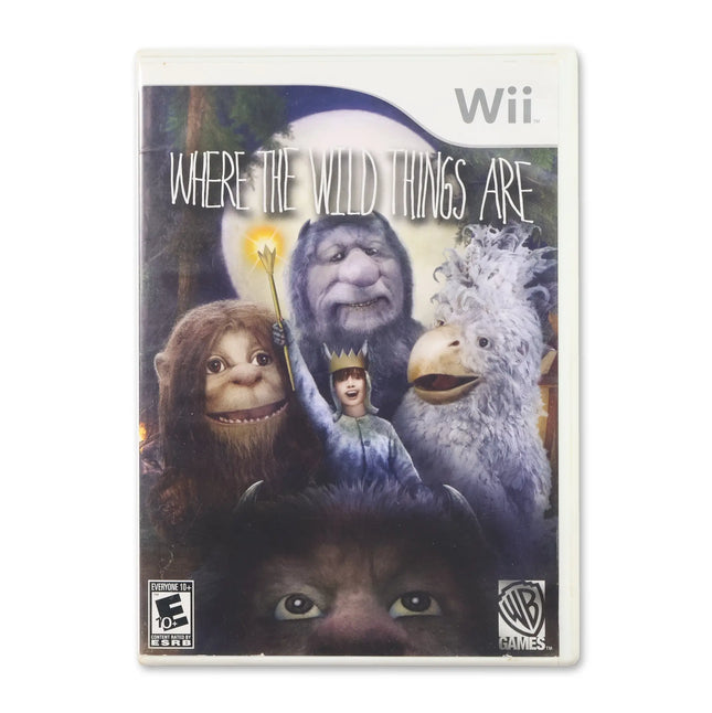 Where the Wild Things Are for Nintendo Wii - Case front cover - Complete in box or case and game.