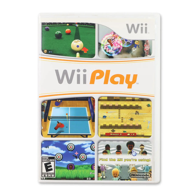 Wii Play for Nintendo Wii - Case front cover - Complete in box or case and game.